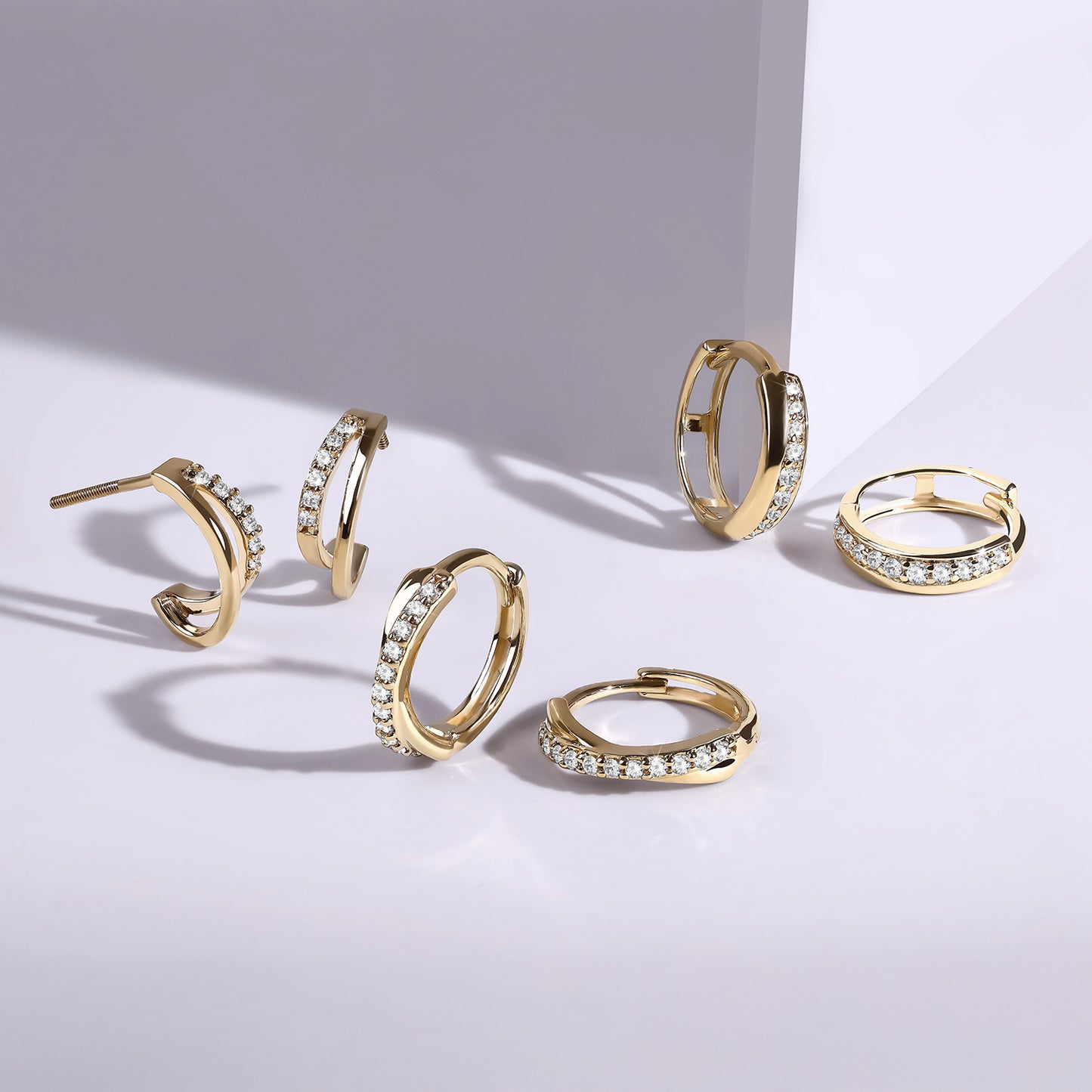 Contour Pavé Hoops