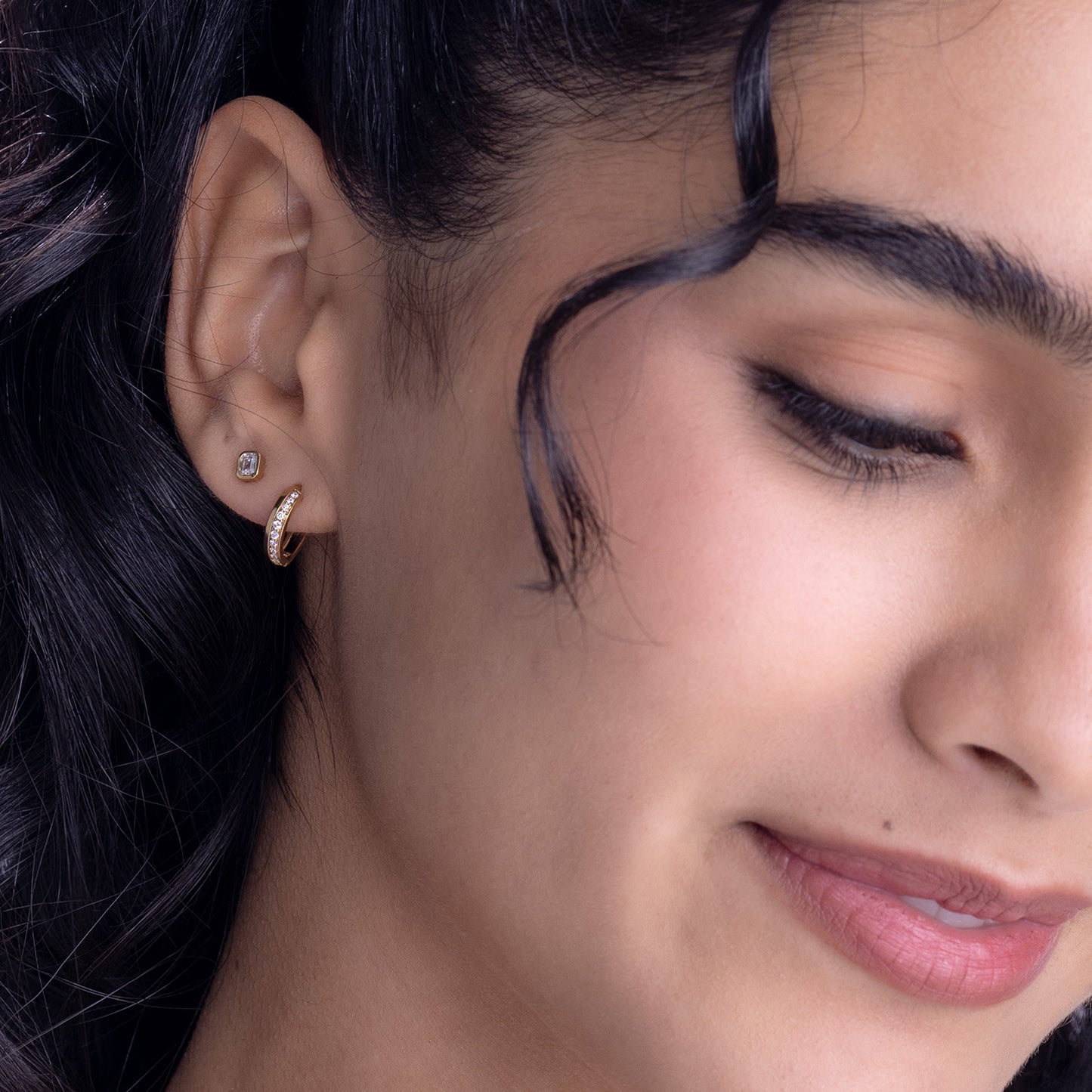 Contour Pavé Hoops