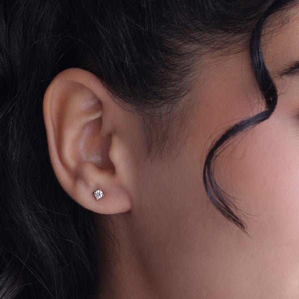 Round-Cut Basket Studs