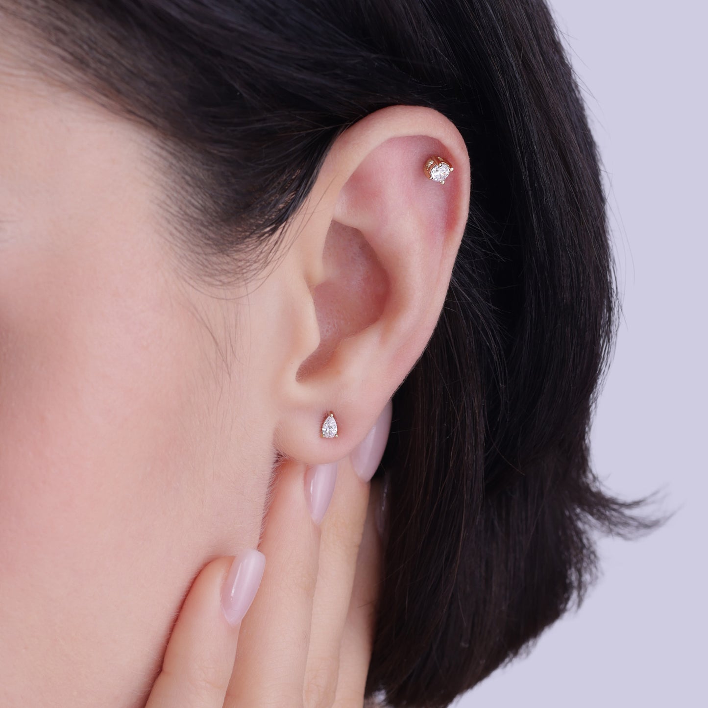 Pear-Cut Studs