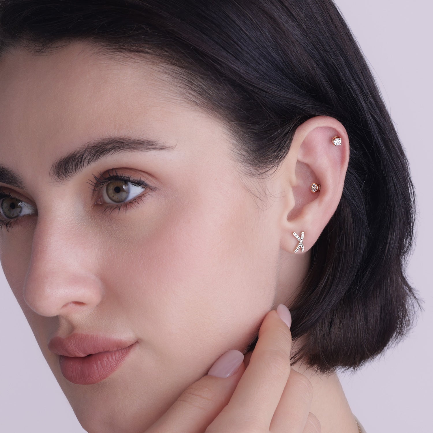 Floral Cluster Studs Small