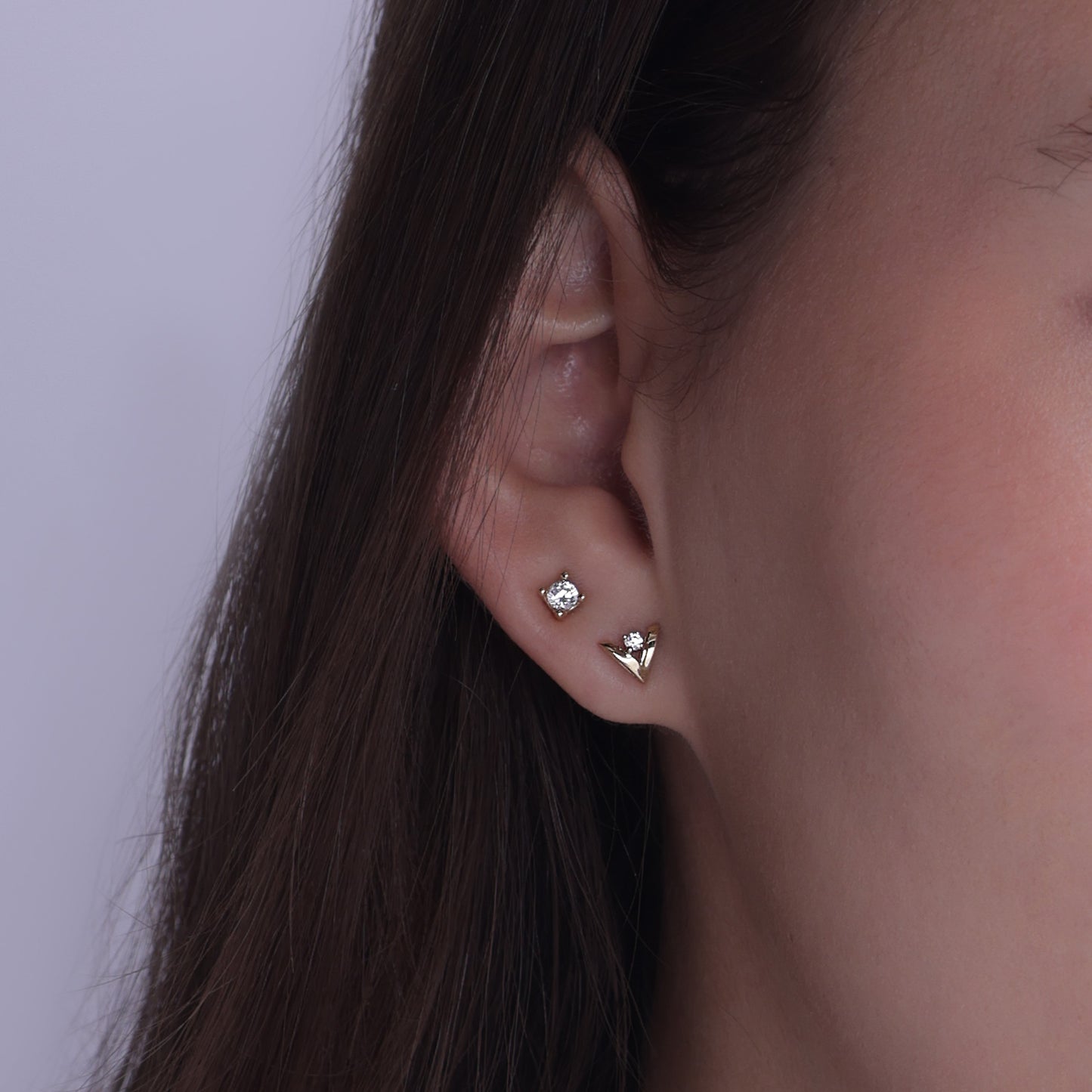 4-Prong Round-Cut Studs