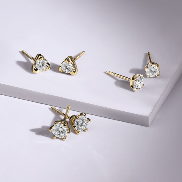 3-Prong Round Studs
