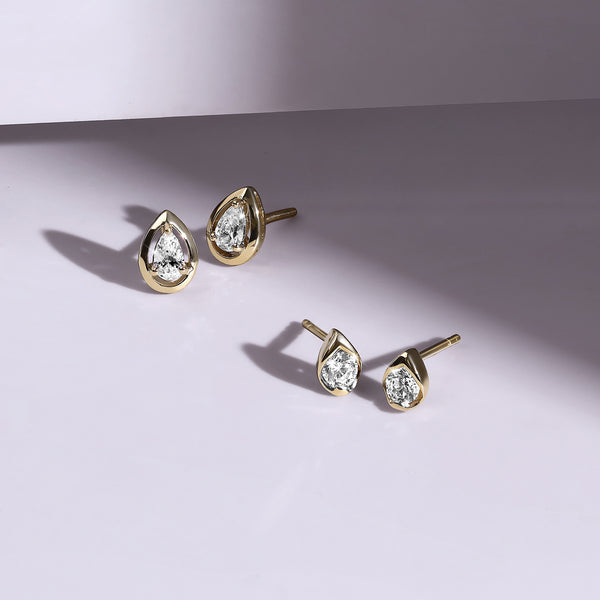 Round-Cut Dewdrop Studs