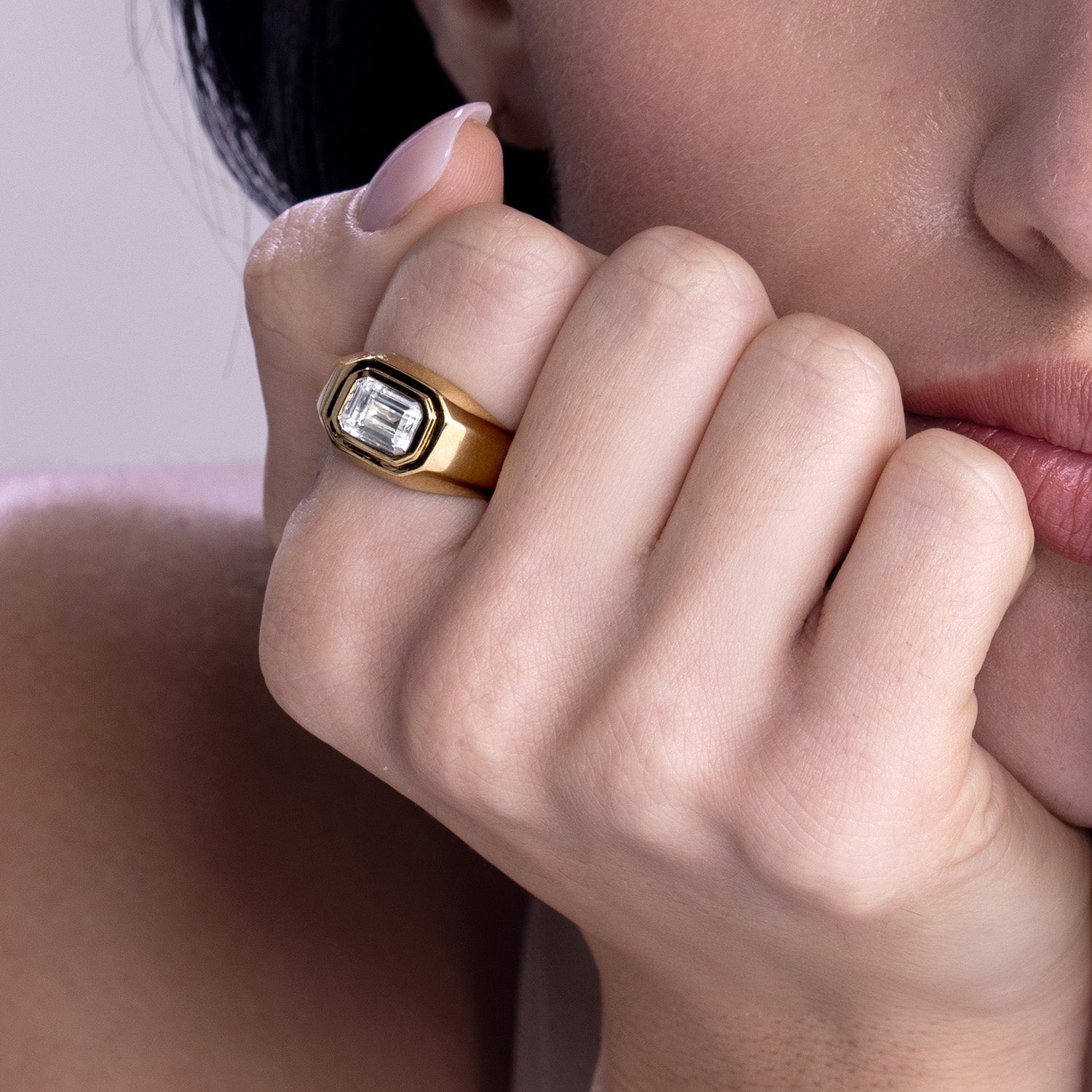 Emerald-Cut Signet Ring