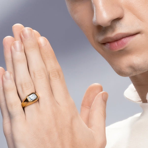 Emerald-Cut Signet Ring