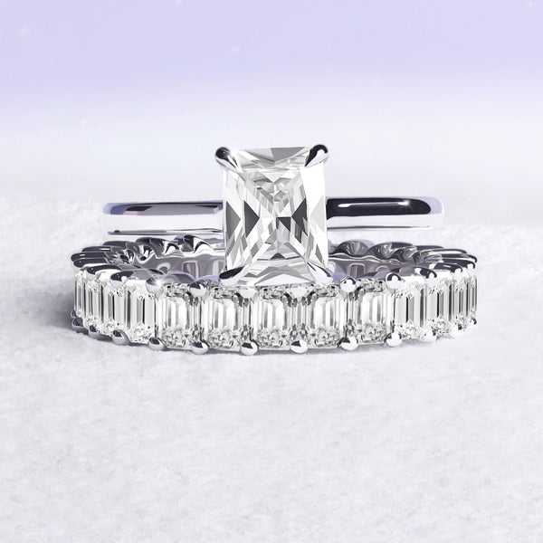 Emerald-Cut Eternity Band