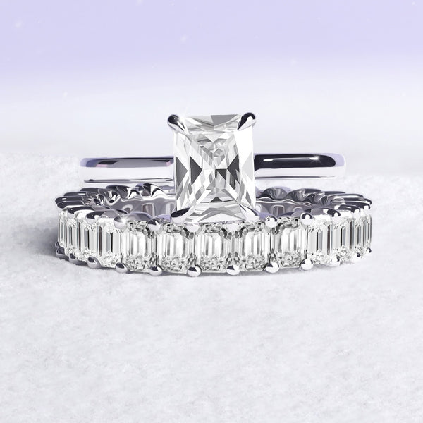 Emerald-Cut Eternity Band