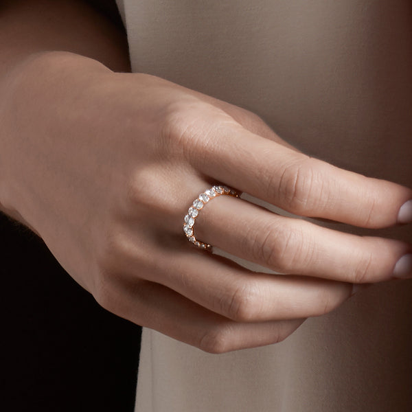 Classic Oval Eternity Band