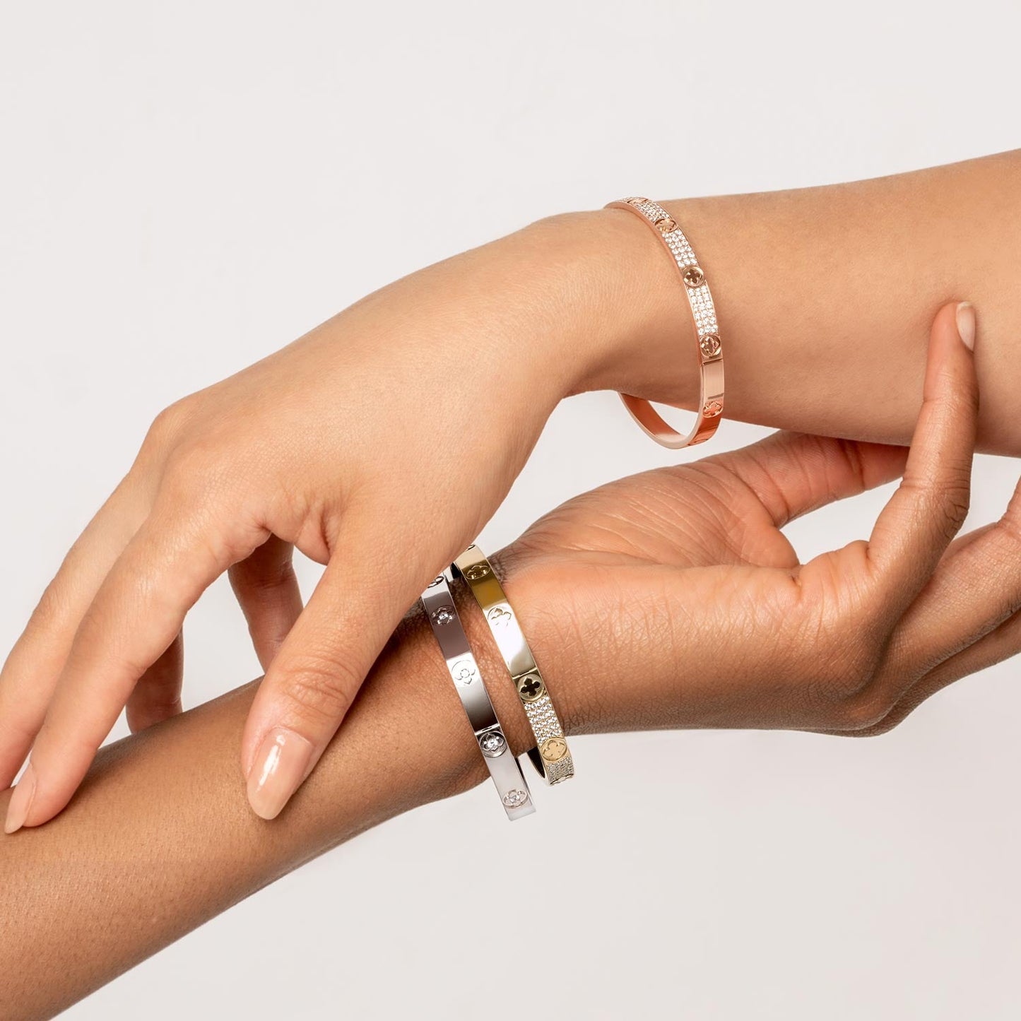 La Fleur 4-Rows Round Bangle