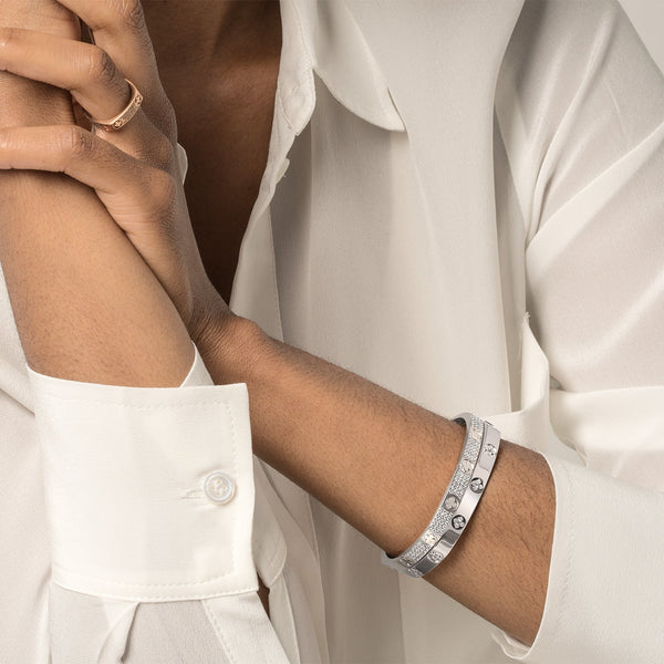 La Fleur 4-Rows Square Bangle