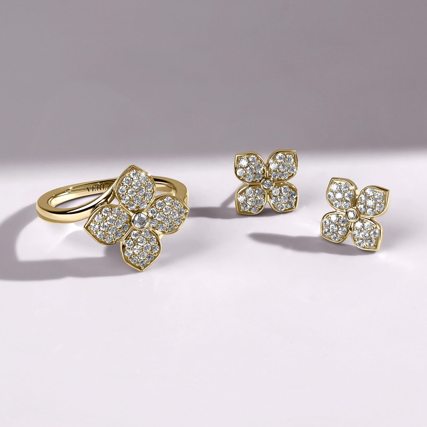 La Fleur Radiant Diamond Studs
