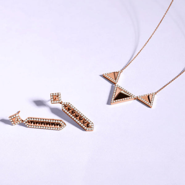 Pyramid Trio Pendant Necklace
