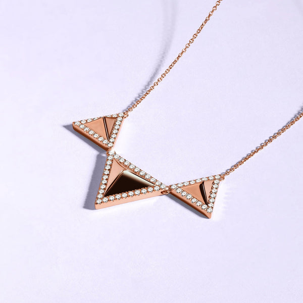 Pyramid Trio Pendant Necklace