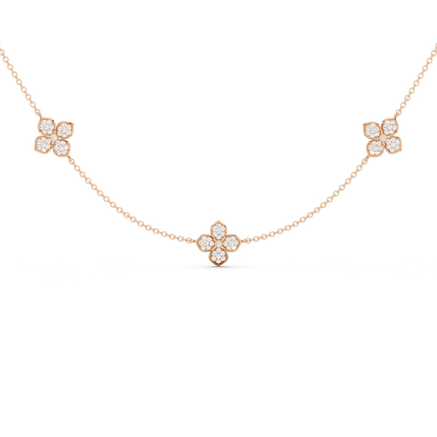 La Fleur Dainty Luxe Radiant Stationed Necklace