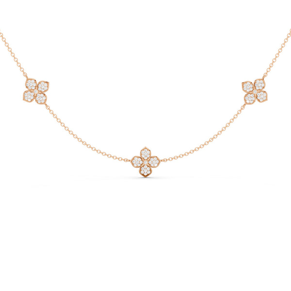 La Fleur Dainty Luxe Radiant Stationed Necklace