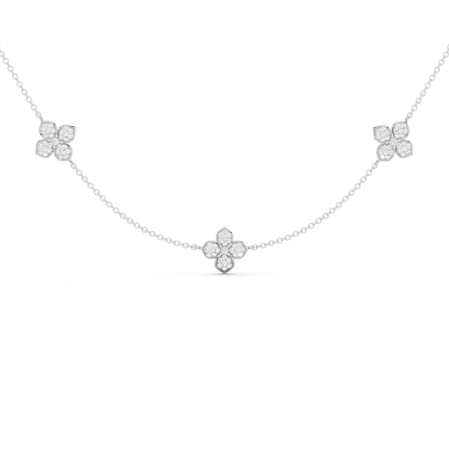 La Fleur Dainty Luxe Radiant Stationed Necklace