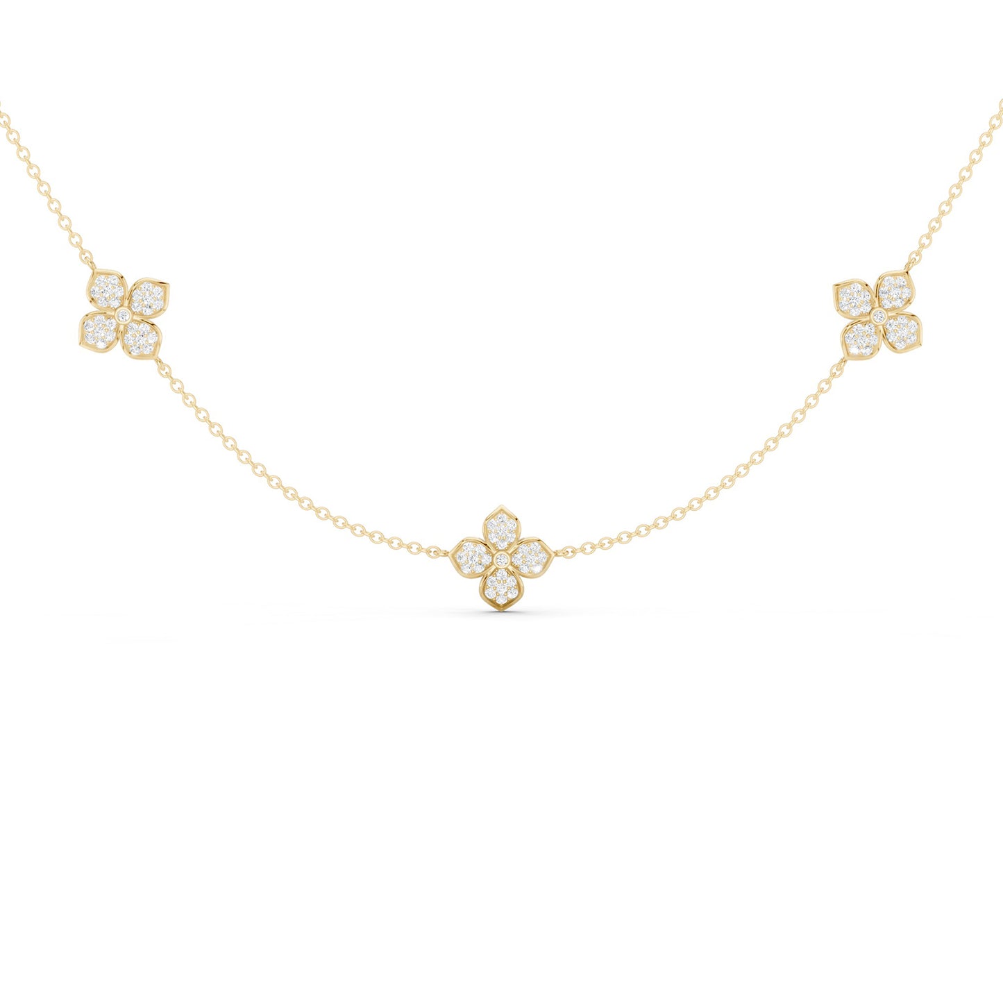 La Fleur Dainty Luxe Radiant Stationed Necklace