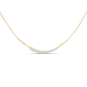 Graduated Curved Bar Necklace