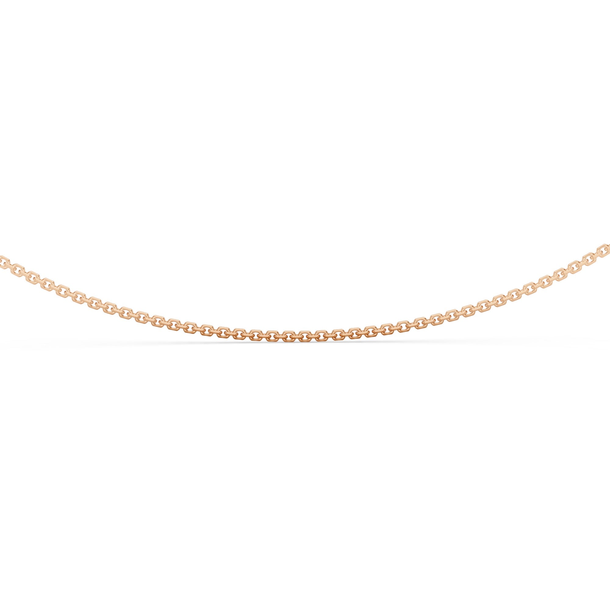 Diamond Cut Cable Chain with Lobster Lock