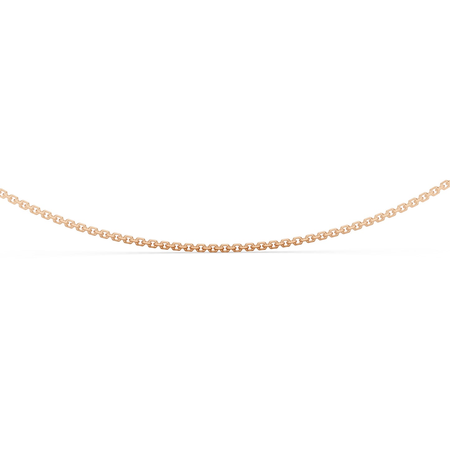 Diamond Cut Cable Chain with Lobster Lock