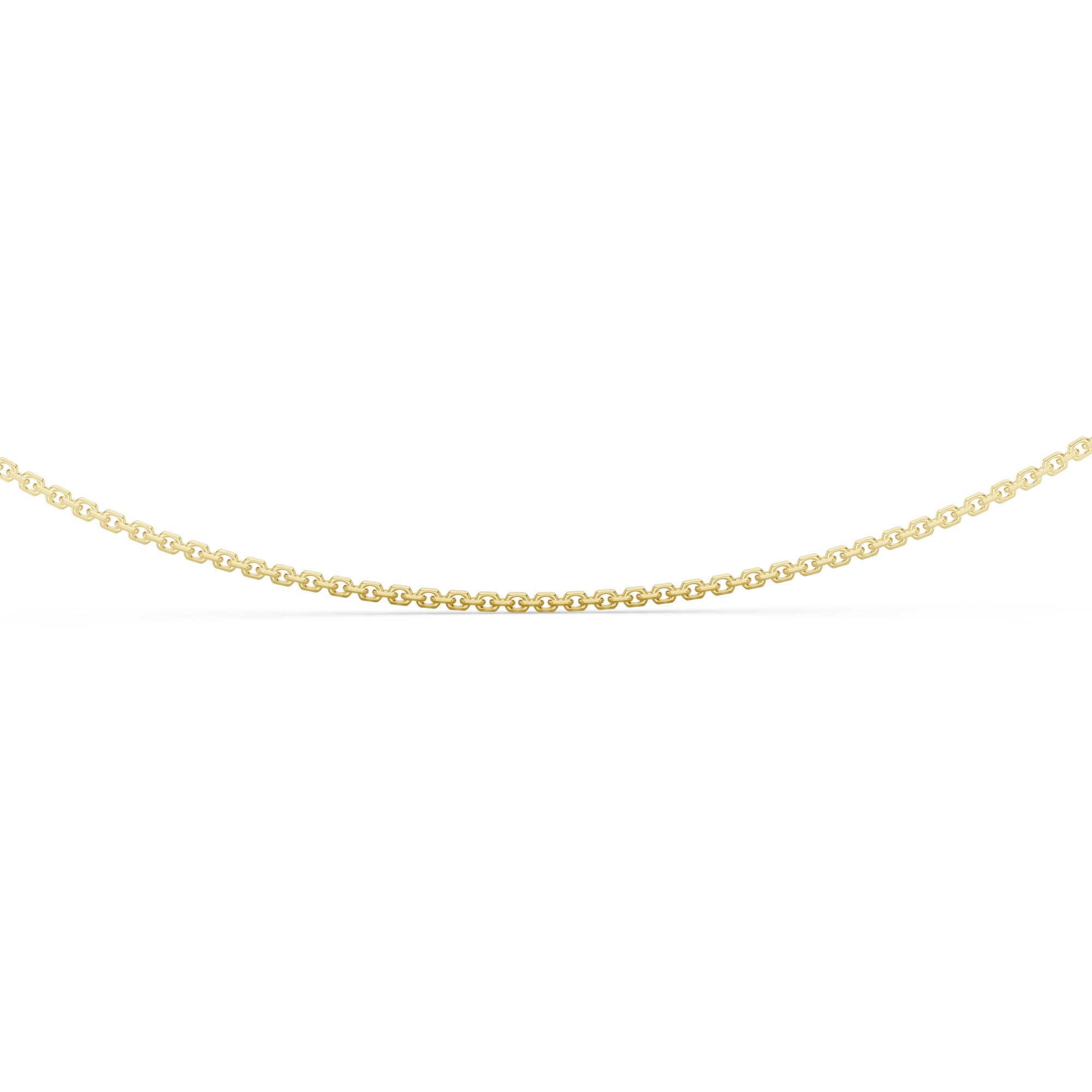 Diamond Cut Cable Chain with Lobster Lock