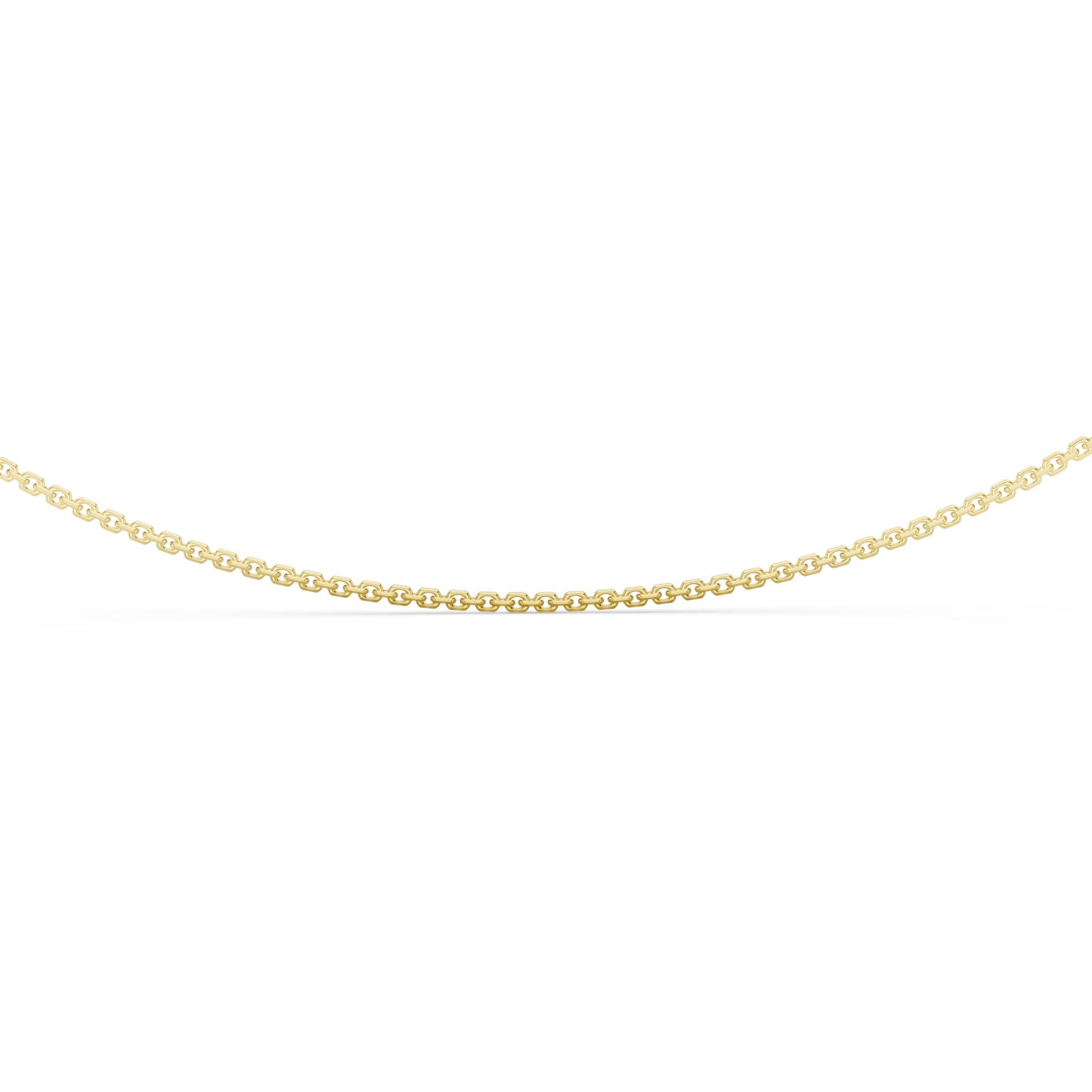 Diamond Cut Cable Chain with Lobster Lock