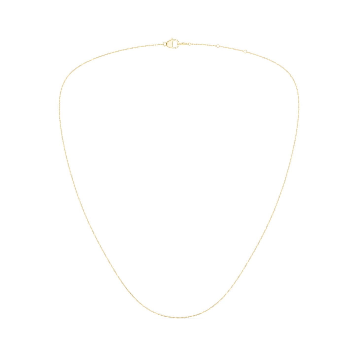 Diamond Cut Cable Chain with Lobster Lock