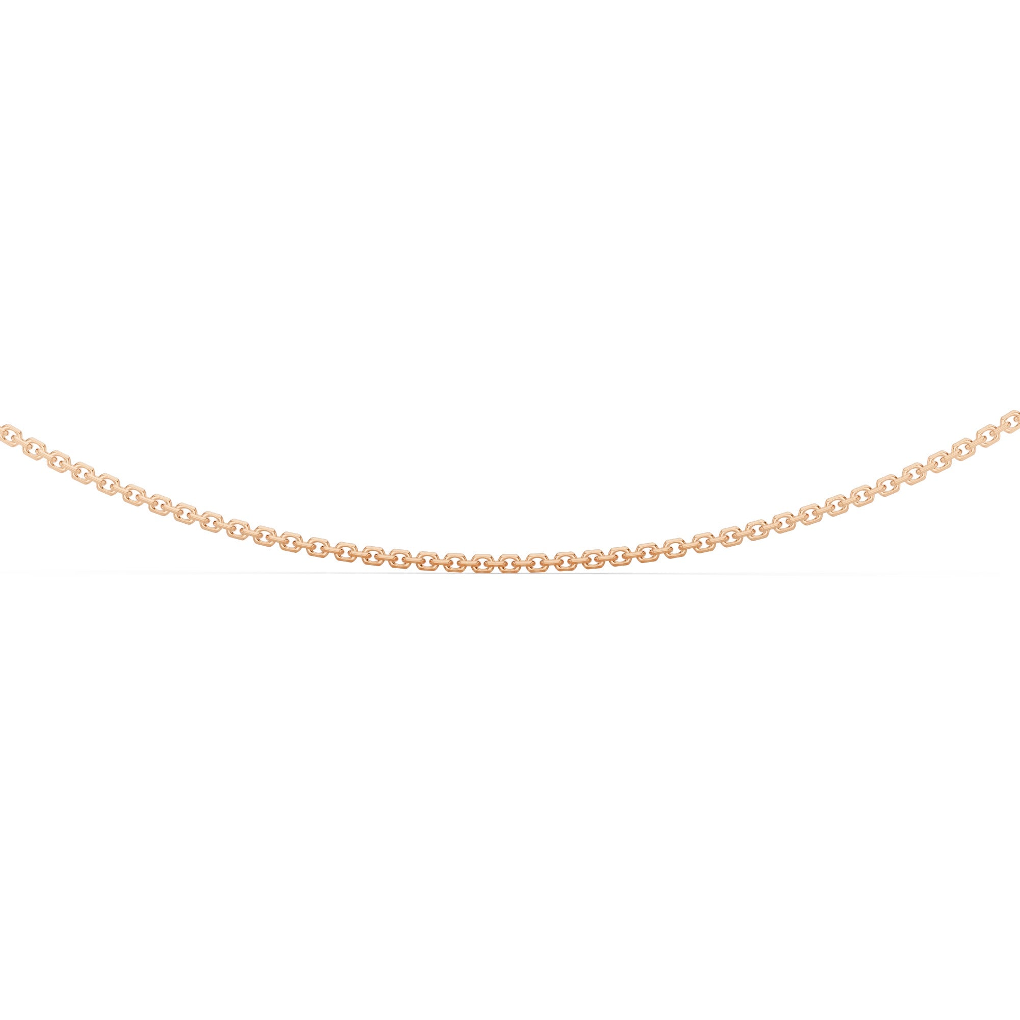 Diamond Cut Cable Chain With Spring Lock