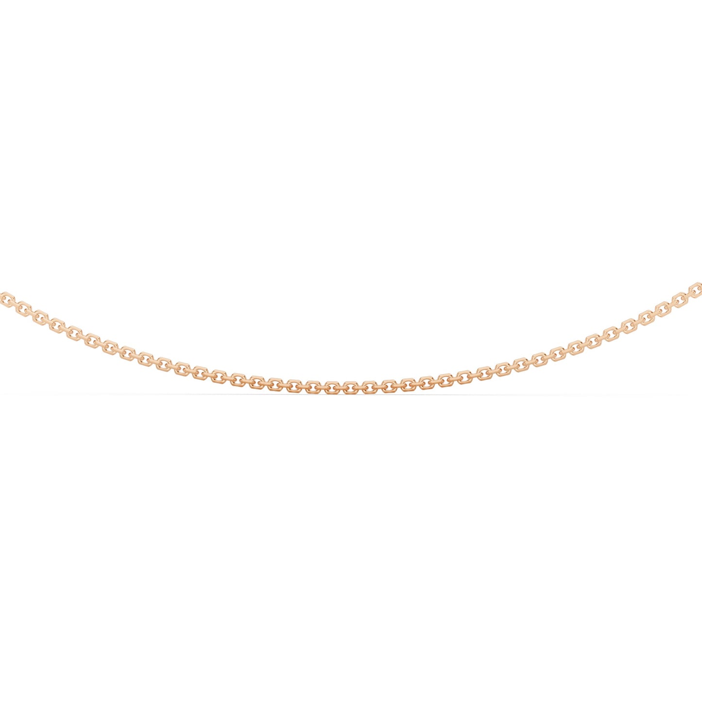 Diamond Cut Cable Chain With Spring Lock