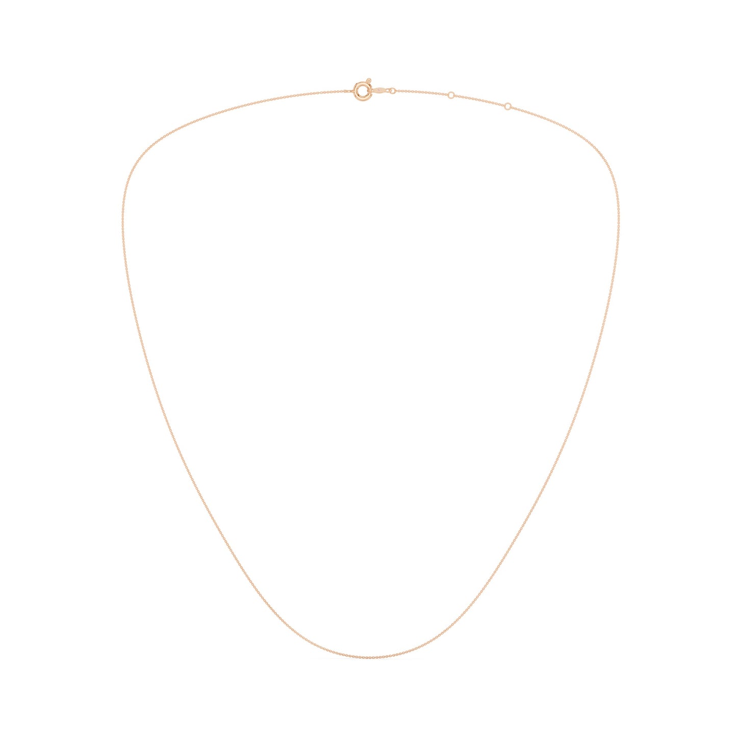 Diamond Cut Cable Chain With Spring Lock