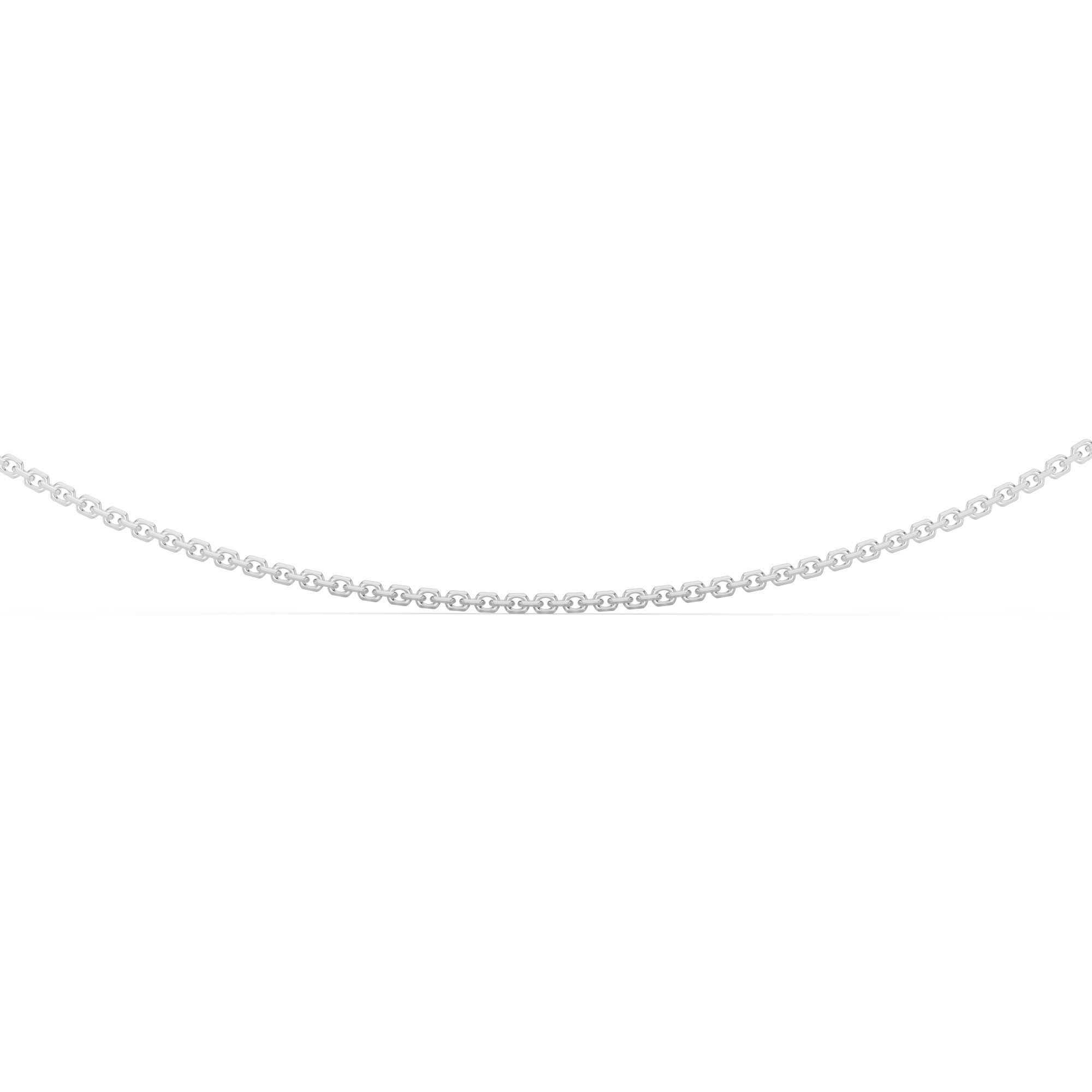 Diamond Cut Cable Chain With Spring Lock