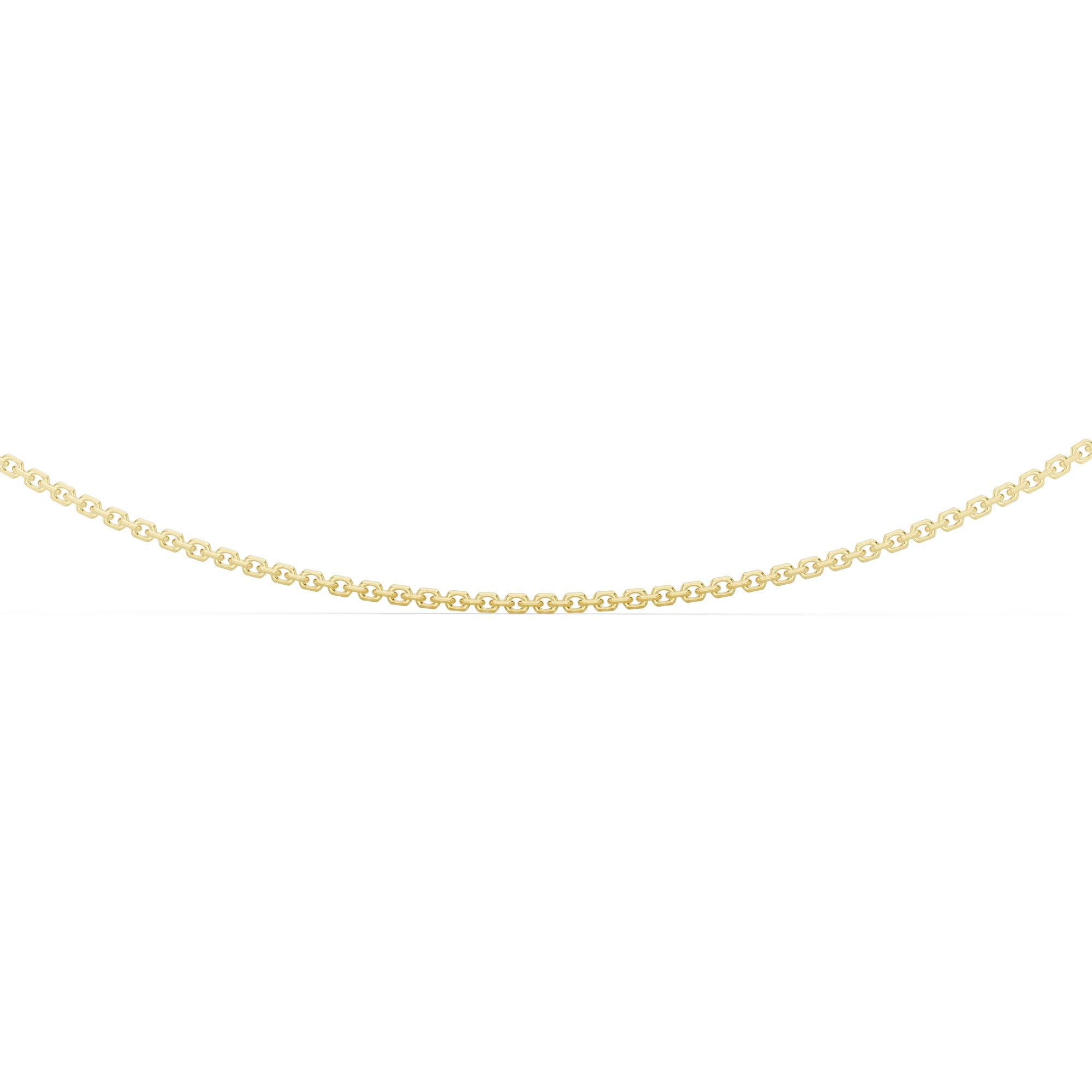 Diamond Cut Cable Chain With Spring Lock