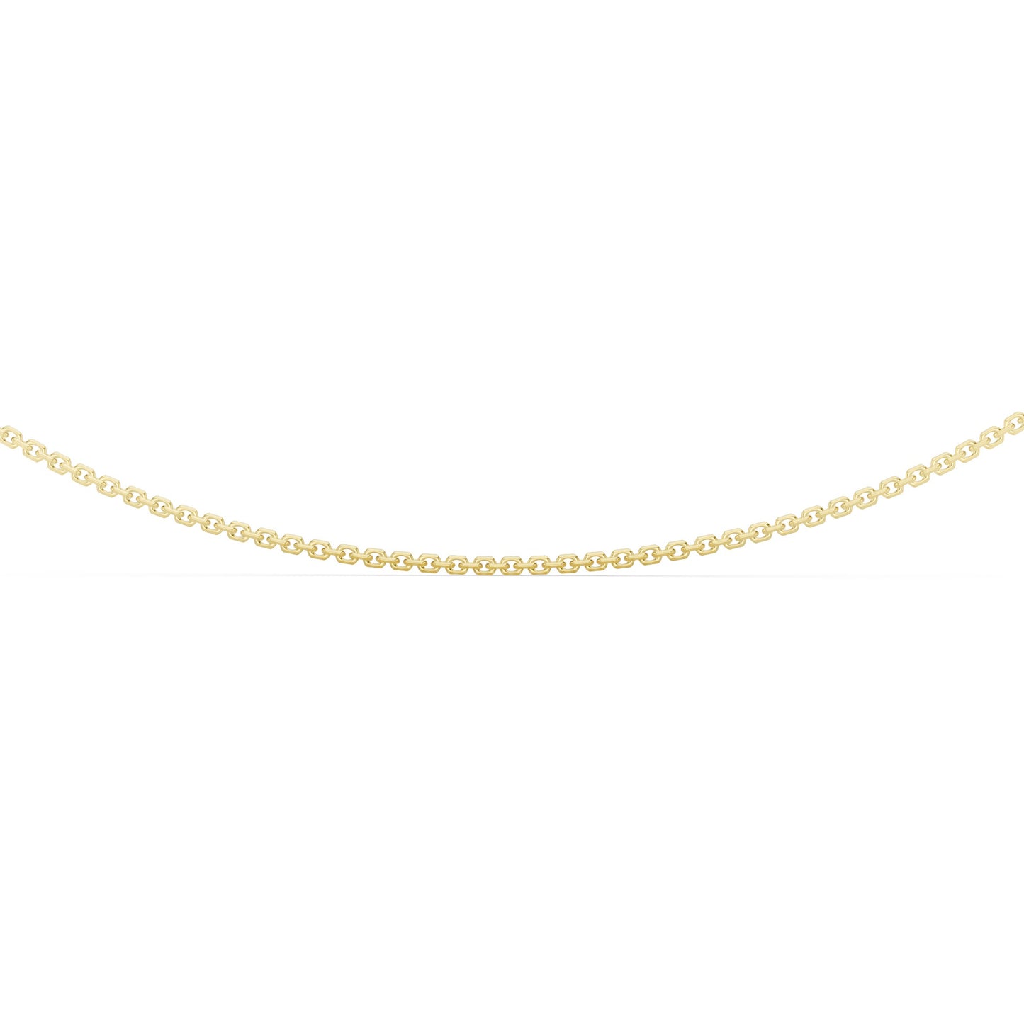 Diamond Cut Cable Chain With Spring Lock