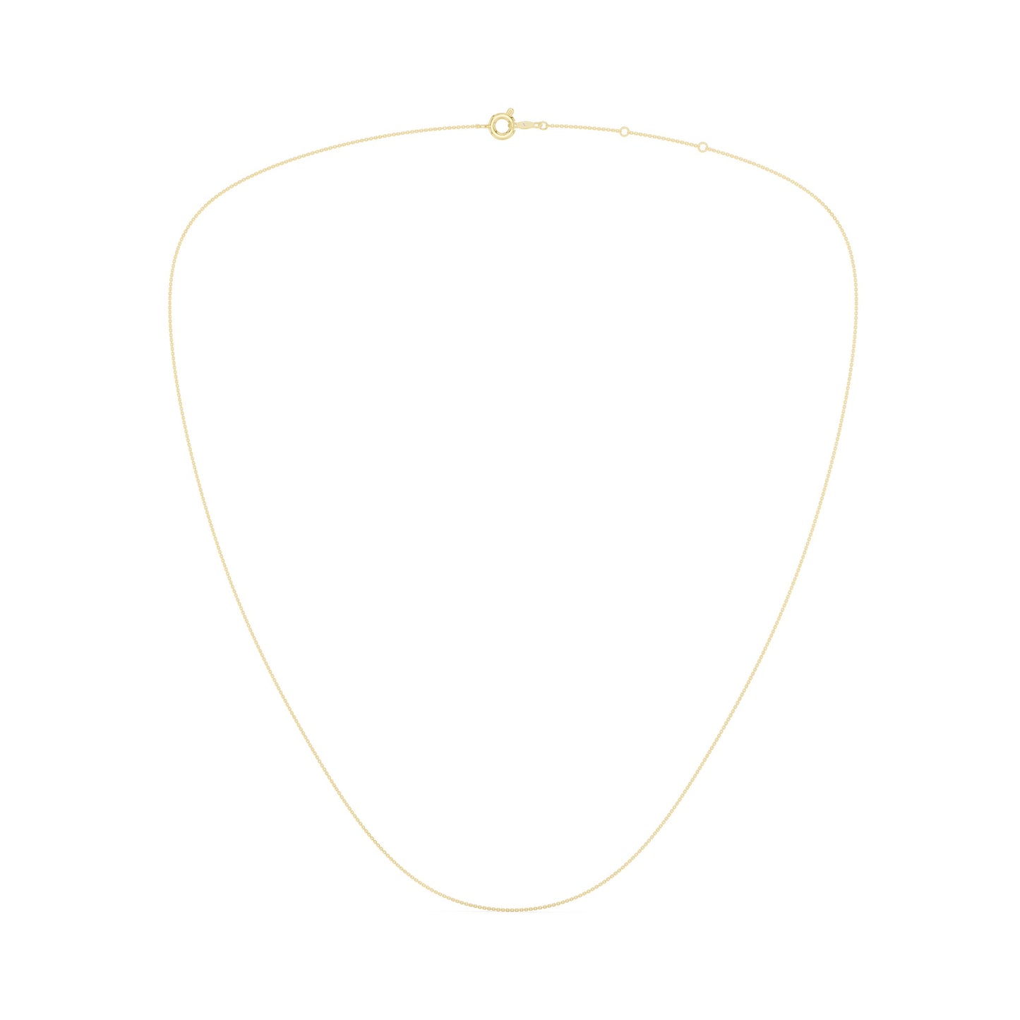 Diamond Cut Cable Chain With Spring Lock