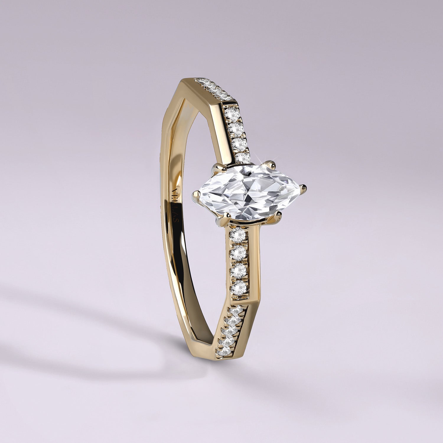Octad Marquise Alternate Pavé Ring