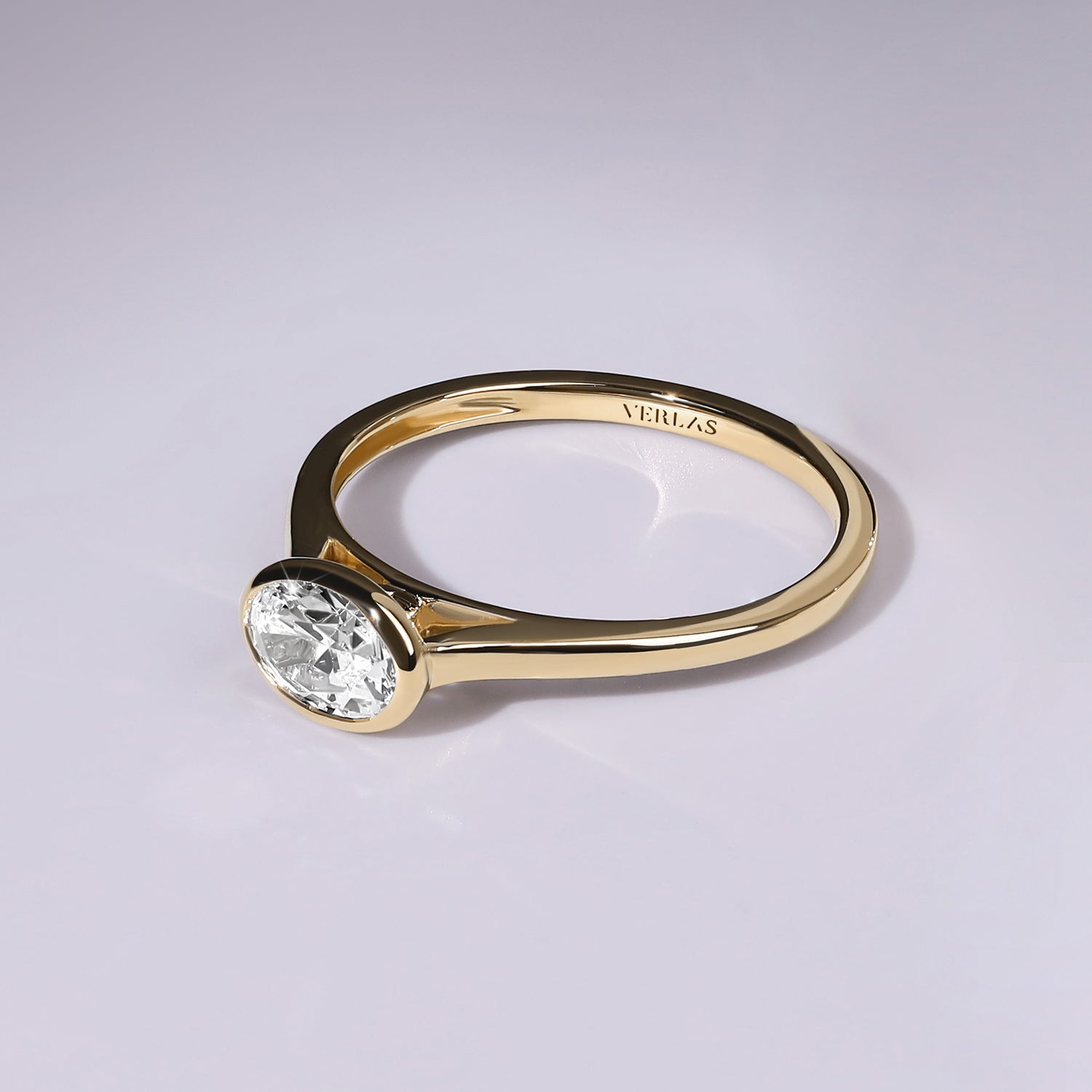 Oval East-West Bezel Ring