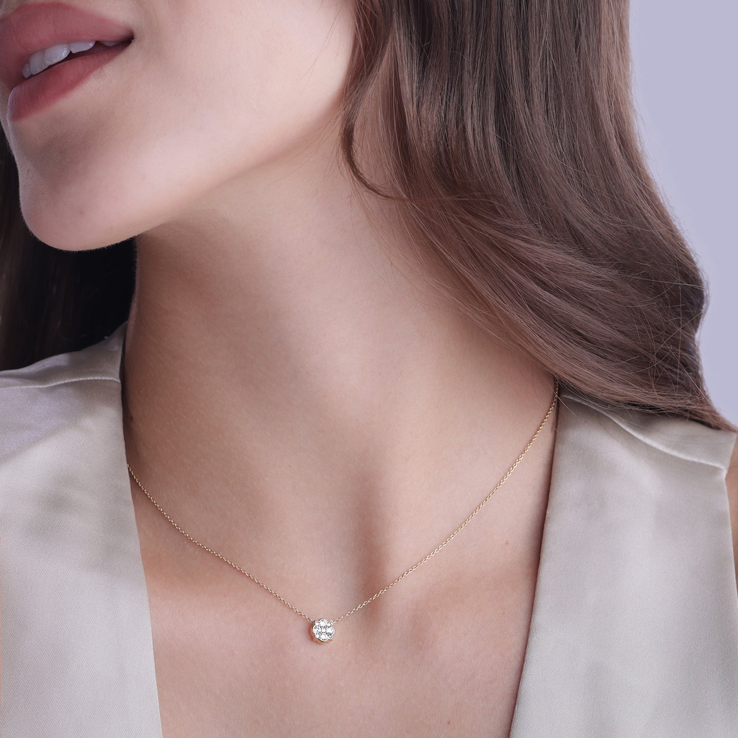 Floral Cluster Necklace