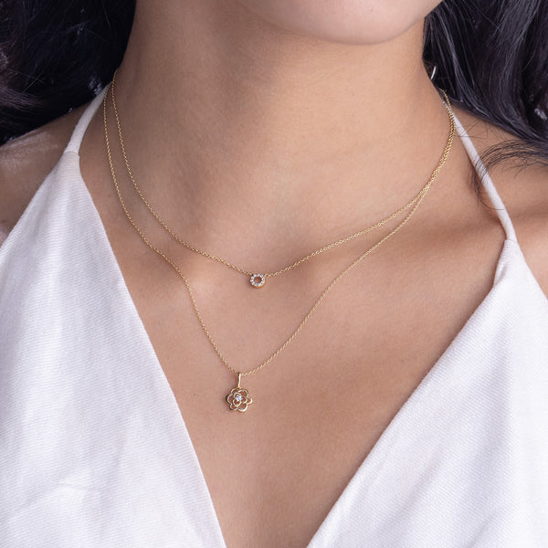 Halo Circle Necklace