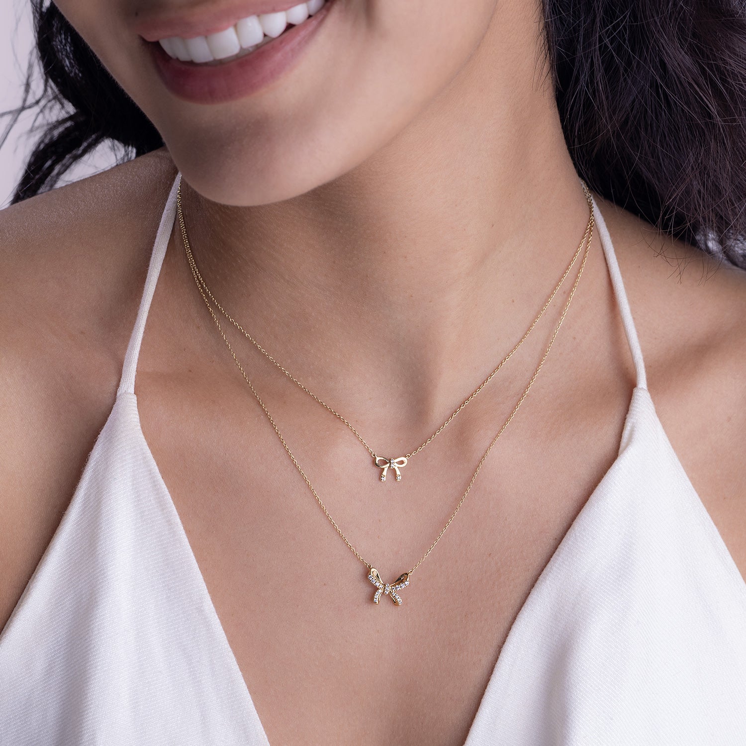 Ribbon Bow Necklace