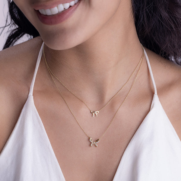 Ribbon Bow Necklace