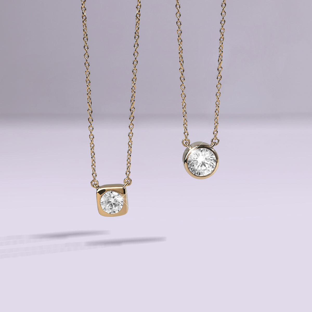 Faceted Bezel-Framed pendant