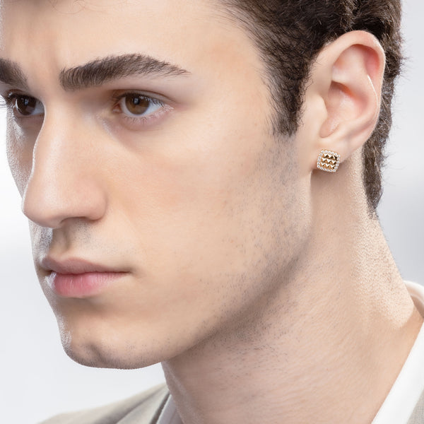 Zenyth Pyramid Radiant Diamond Studs