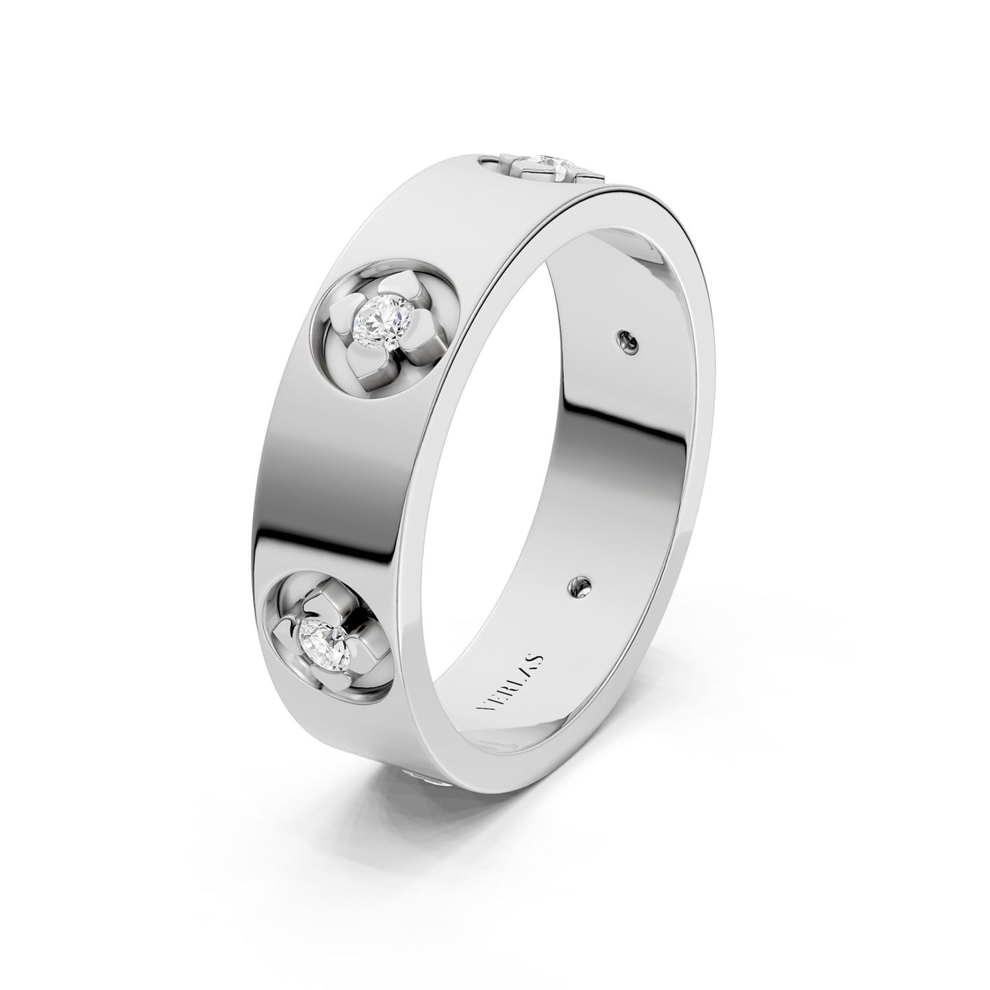 La Fleur 6 Round-Cut 5.10mm Round Band