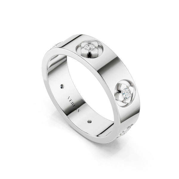 La Fleur 6 Round-Cut 5.10mm Round Band