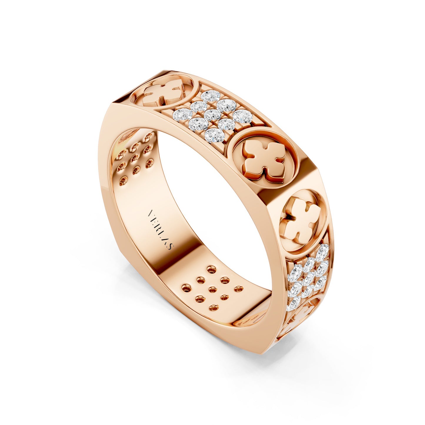La Fleur 3-Rows 5mm Square Band