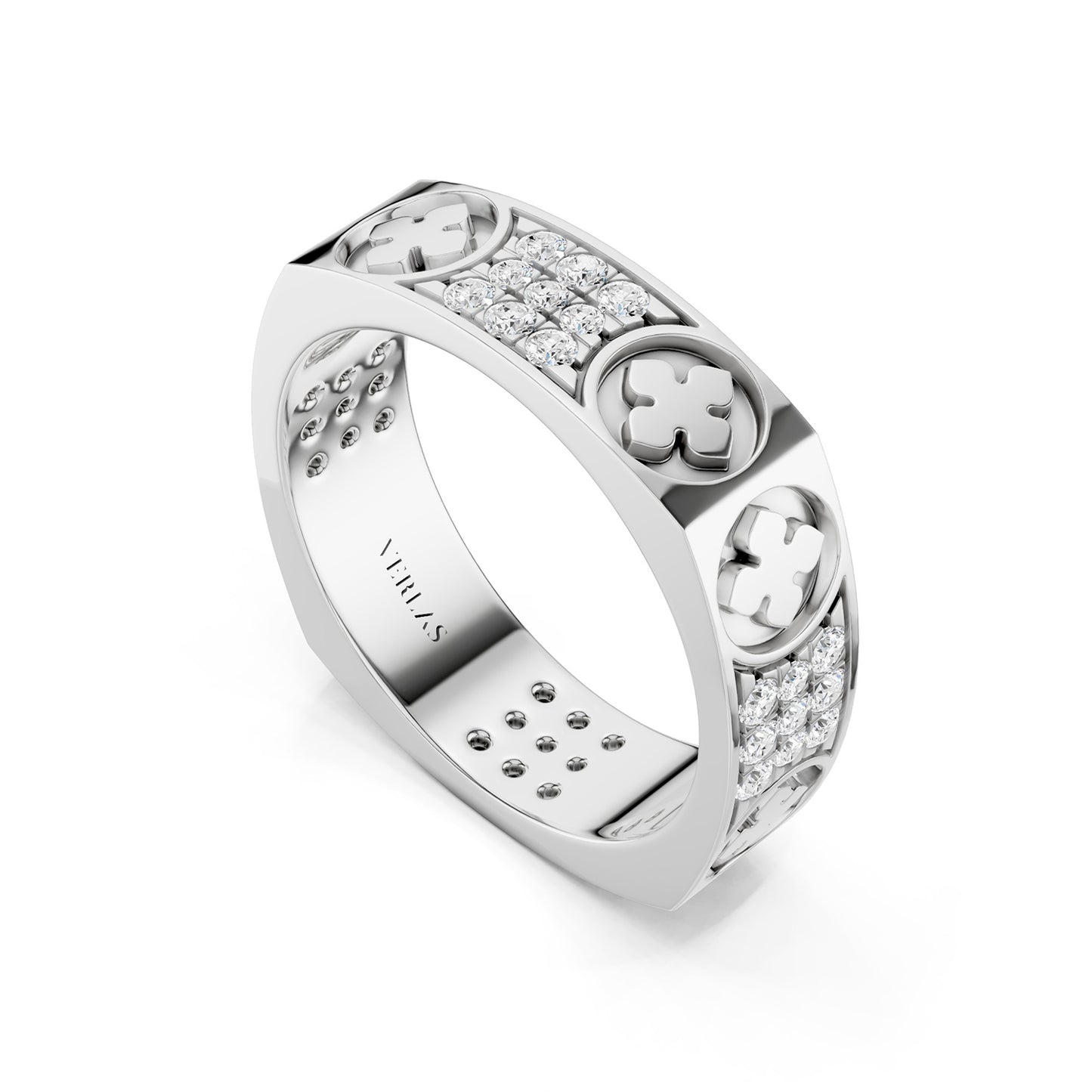La Fleur 3-Rows 5mm Square Band