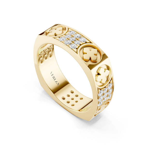 La Fleur 3-Rows 5mm Square Band