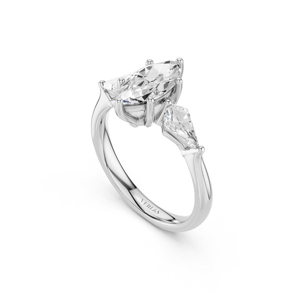 Marquise-Cut Kite Trinity Ring