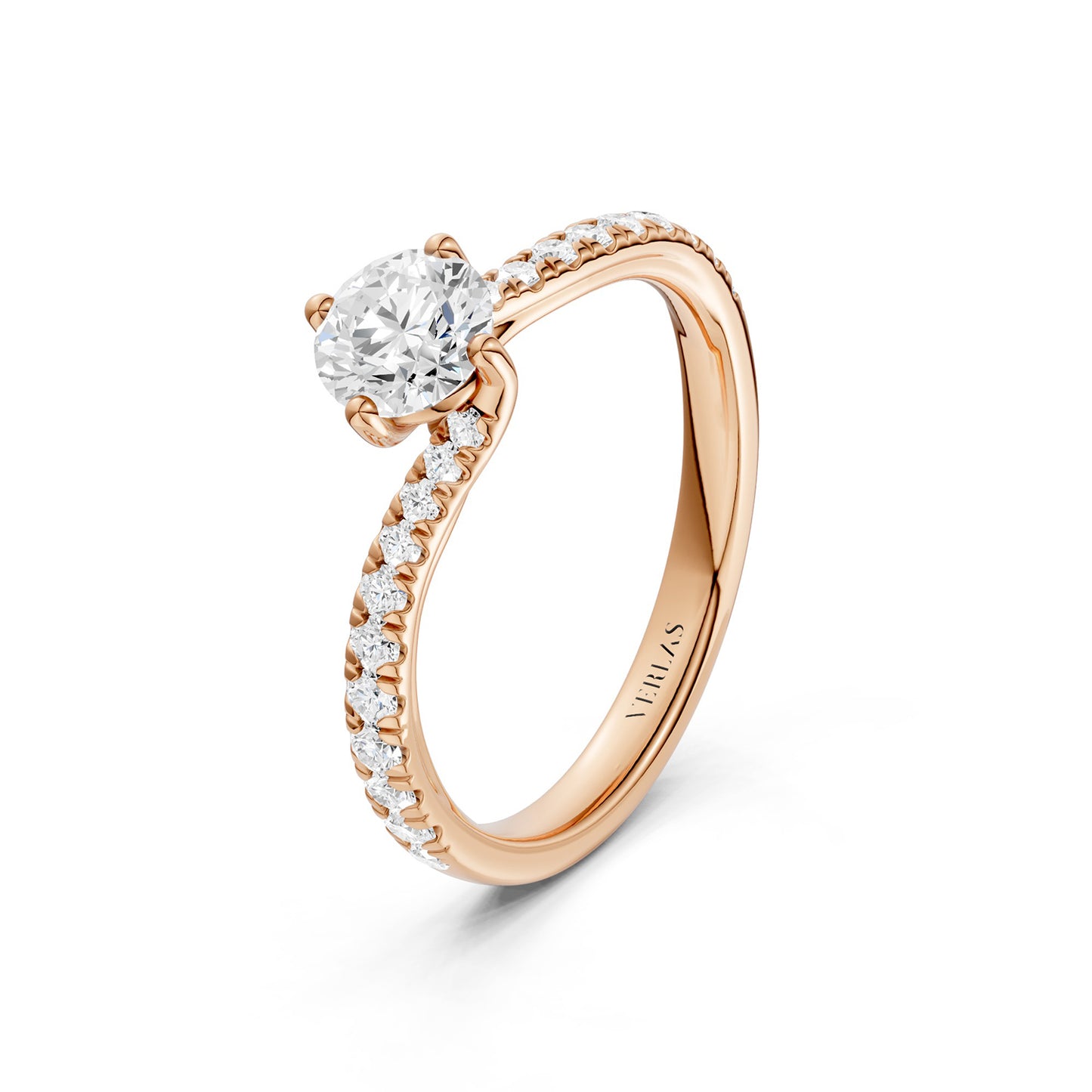 The Pavé Twist Solitaire